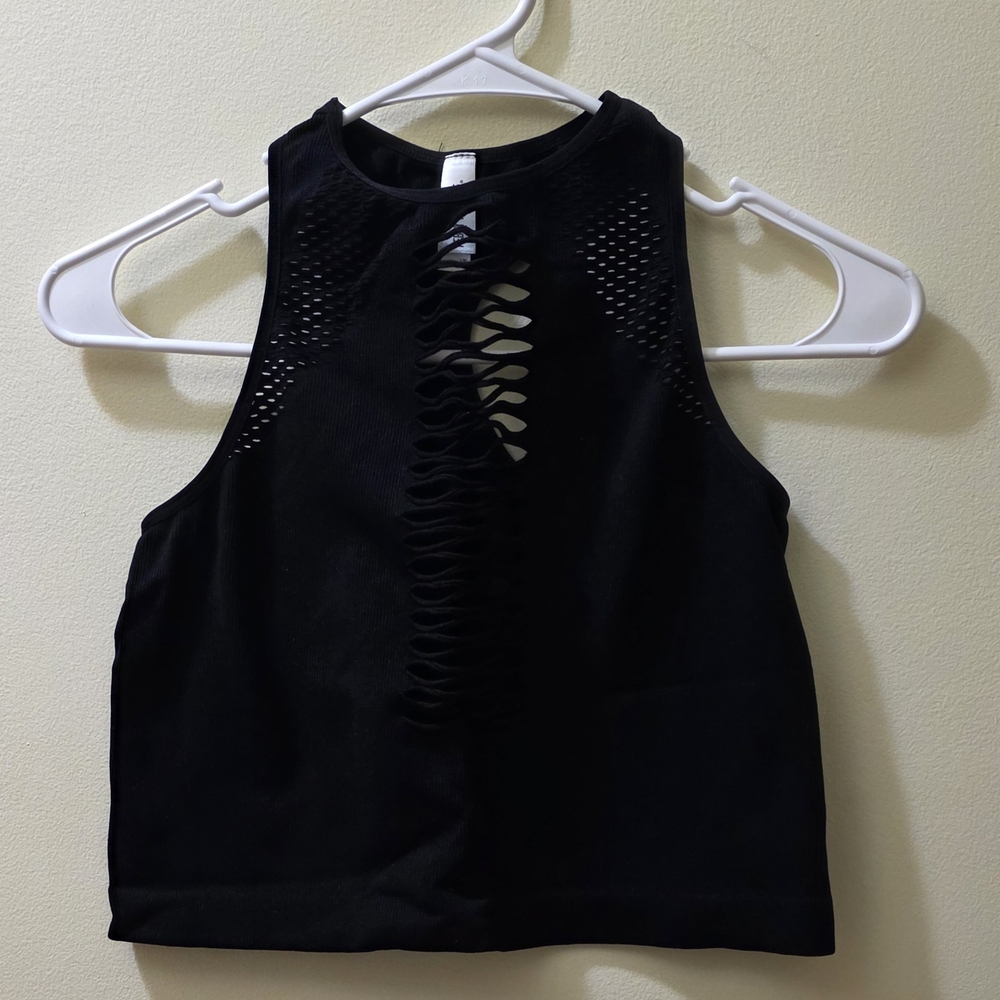 Black Sleeveless Women's Top
